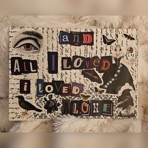 Original Colorful Collage Art Print - 5x7